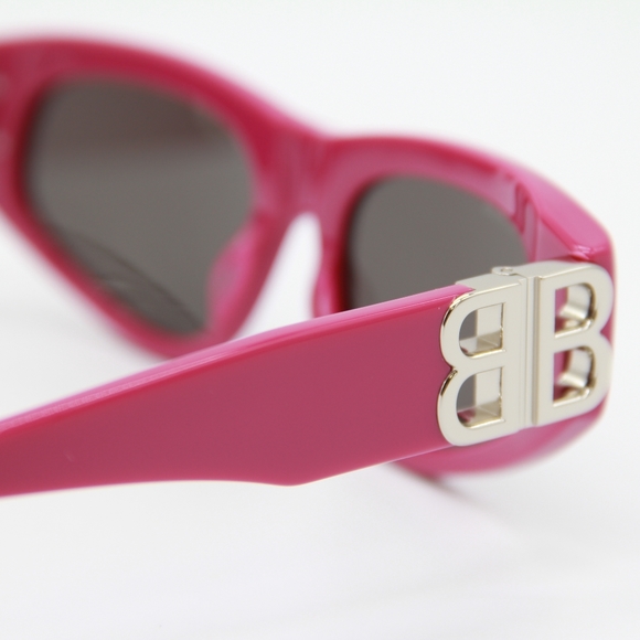NEW BALENCIAGA SUNGLASSES BB0095S 017 PINK UNISEX EYEWEAR BALENCIAGA - Picture 9 of 12